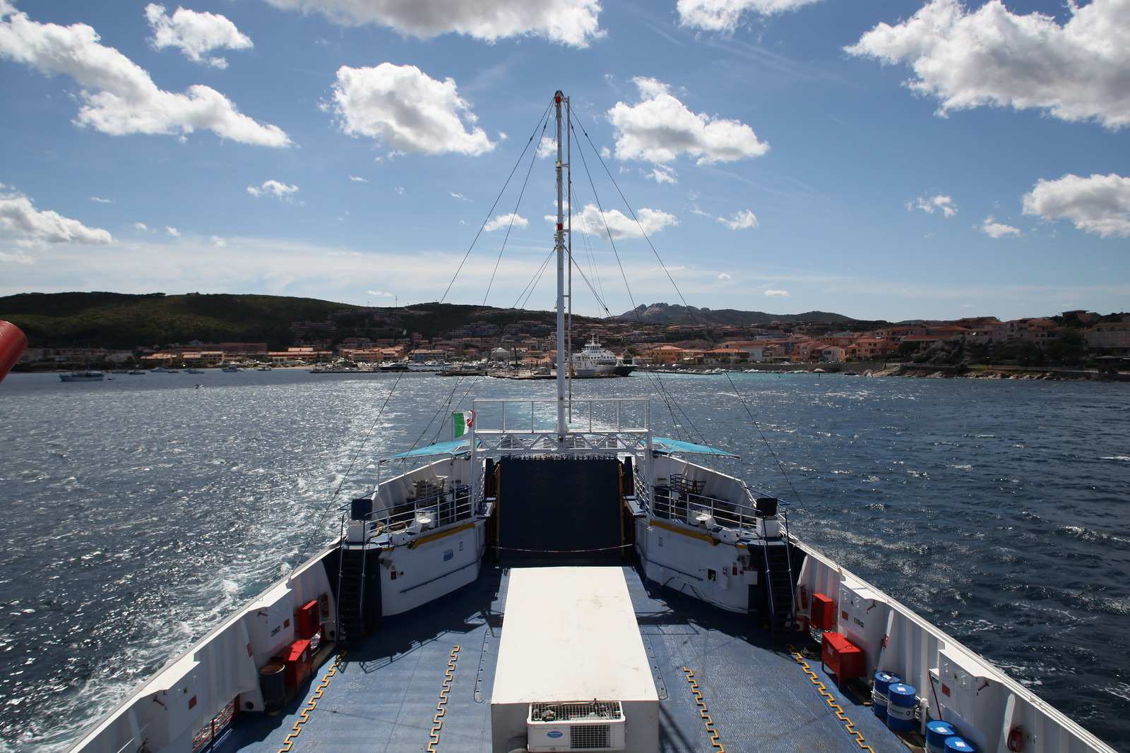 View from the ferry between Palau and La Maddalena.